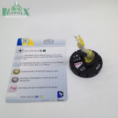 Heroclix The Flash set Apollo #048 Rare figure w/card!