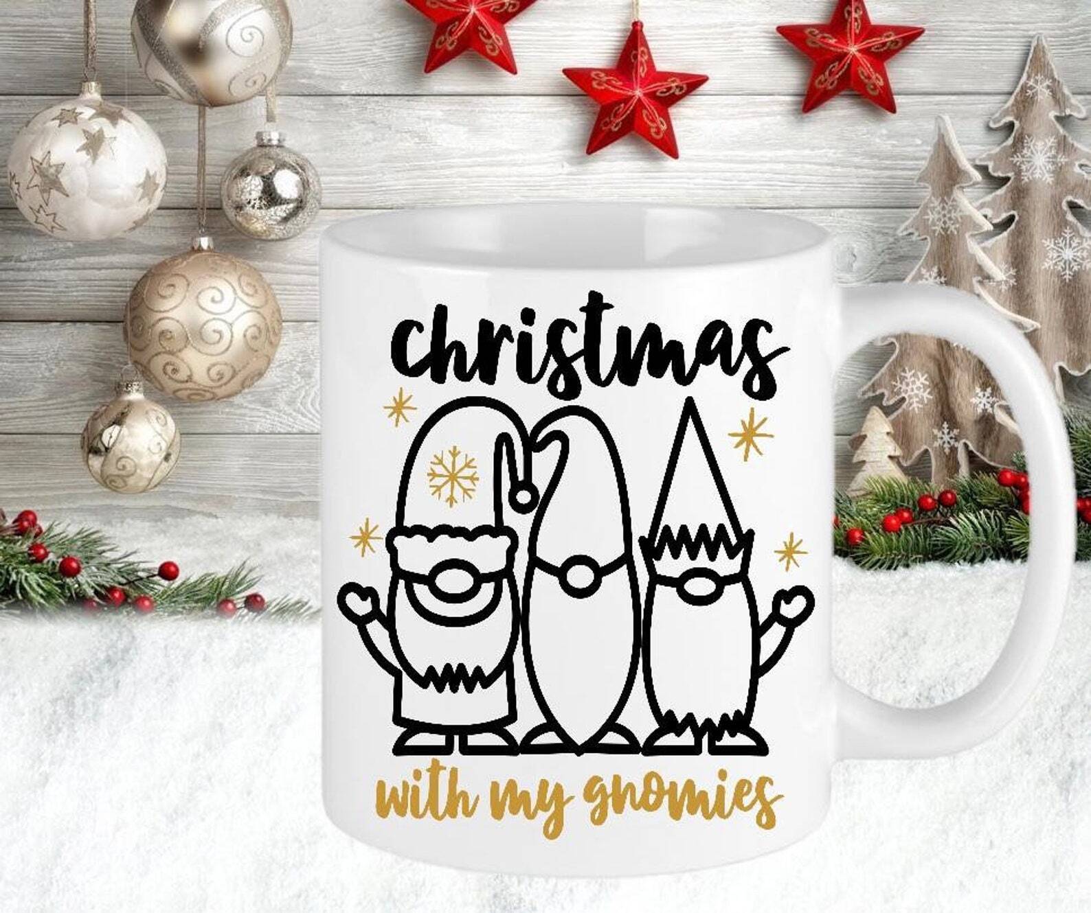 Christmas Personalised Mug Gift Present Funny Christmas Hot Chocolate Tea Coffee