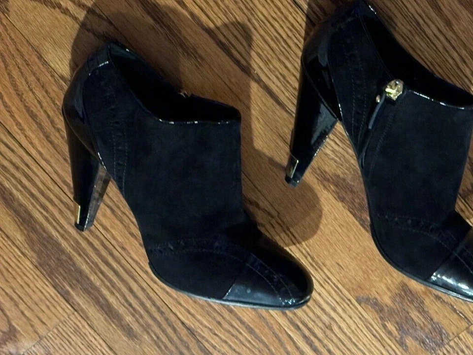 BOTINES MUJER LOUIS VUITTON GAMUZA Y CHAROL - TALLA 37 - US 7 Foto 3 de 4