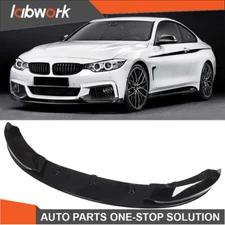 Labwork Glossy Black 4Pcs Front Bumper Splitter Lip Kit For BMW F32 F33 2014-20