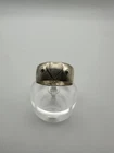 VTG Sterling Silver .925 Made in Mexico HEART wide band, 5.8 grams, size 11.25