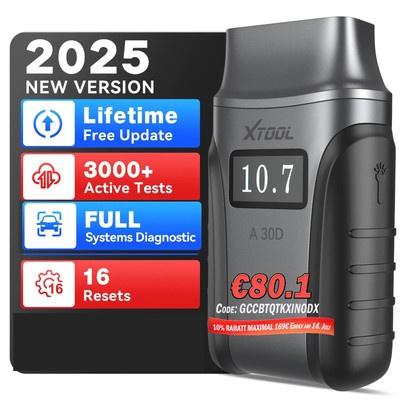 XTOOL A30D 2.0 OBD2 Diagnosegerät KFZ BT Scanner Alle Autofunktion Kostenlos FCA