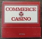 Vintage Matchbook Commerce Casino Commerce California Unstruck Full — photo 1