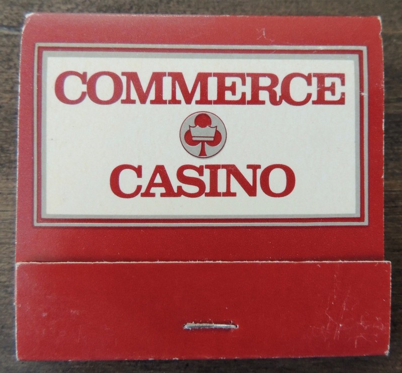 Vintage Matchbook Commerce Casino Commerce California Unstruck Full