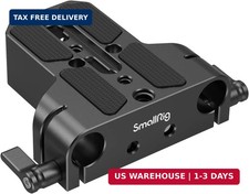 Camera Baseplate with 15mm LWS Rod Rail Clamp Video Rig Support