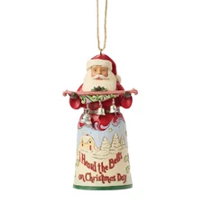 Jim Shore SANTA I HEARD THE BELLS HANGING ORNAMENT 6017048 SONG SERIES NEW 2025