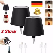 2/4 Stück LED Flaschenaufsatz Tisch-Lampe Flaschen-Leuchte Deko-Licht Dimmbar