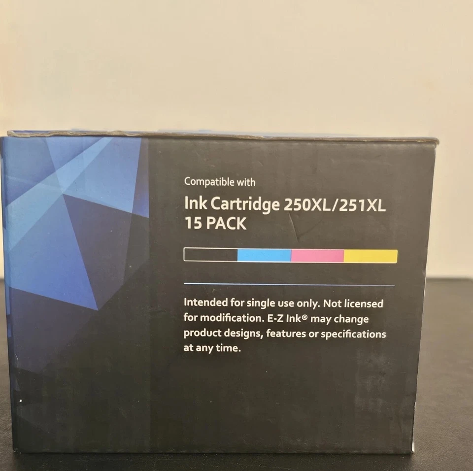 Cartuchos de tinta EZink PGI250XL, CLI251XL (paquete de 15) todos sellados Foto 2 de 4