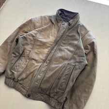 Vintage G-III Global Identity Leather Bomber Jacket