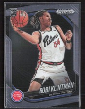 2024-25 Panini Prizm Black #234 Bobi Klintman Detroit Pistons (F)