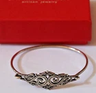 James Avery Sterling SORRENTO Swirl Scroll Hook On Bracelet
