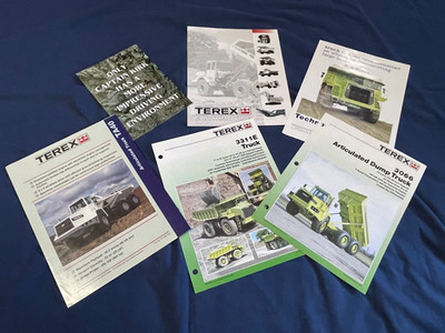 Terex Lot Dealer Sales Brochure Dump Truck Articulated Truck Company Pamphlet