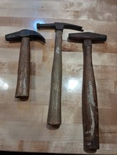 3 ASSORTED SMALL HAMMER LOT-CLAW-TACK-ANTIQUE HAND TOOL