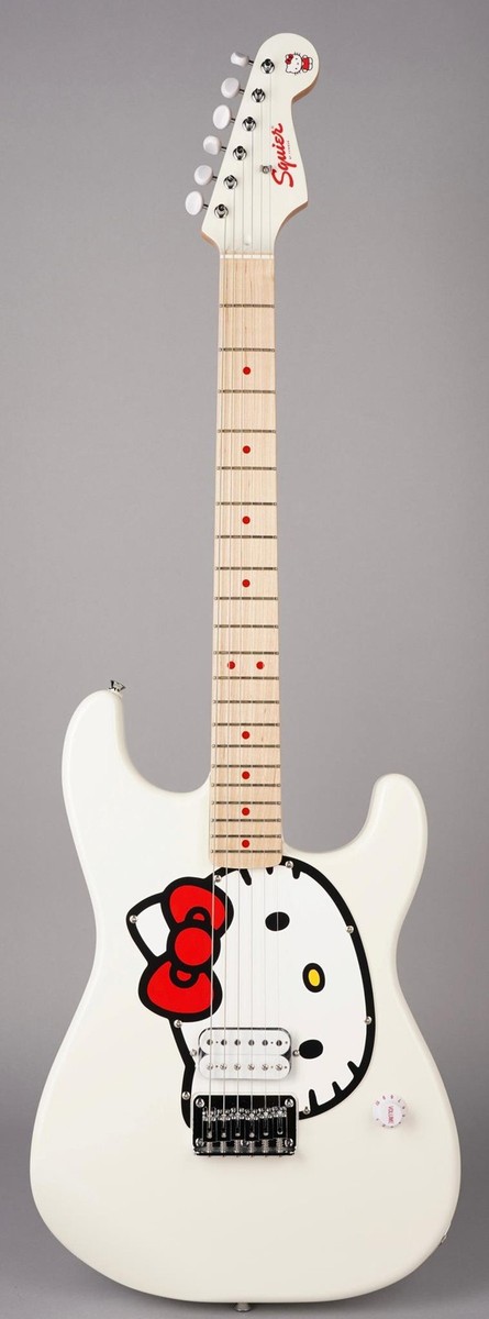 ギター Limited Edition Hello Kitty Stratocaster Squier Limited Edition Hello Kitty Stratocaster Pink