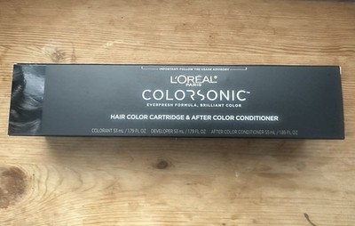 L'Oreal Paris Colorsonic Ammonia Free Permanent Hair Dye Color Cartridge Black