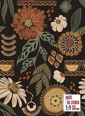  Boho Wallpaper Peel and Stick, 17.3'' x 80'' Sun 17.3'' x 80'' Bronze/Green