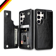Flip Case für Samsung Galaxy S25 Ultra mit Kartenfach Schutz & Ständer