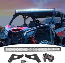 Dasen 50 288w Curved Led Light Bar With Upper Roof Windshield Mount White