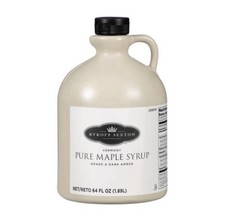MAPLE SYRUP PURE GRADE A DARK AMBER VERMONT 0.5 GAL BOTTLE SHELF STABLE