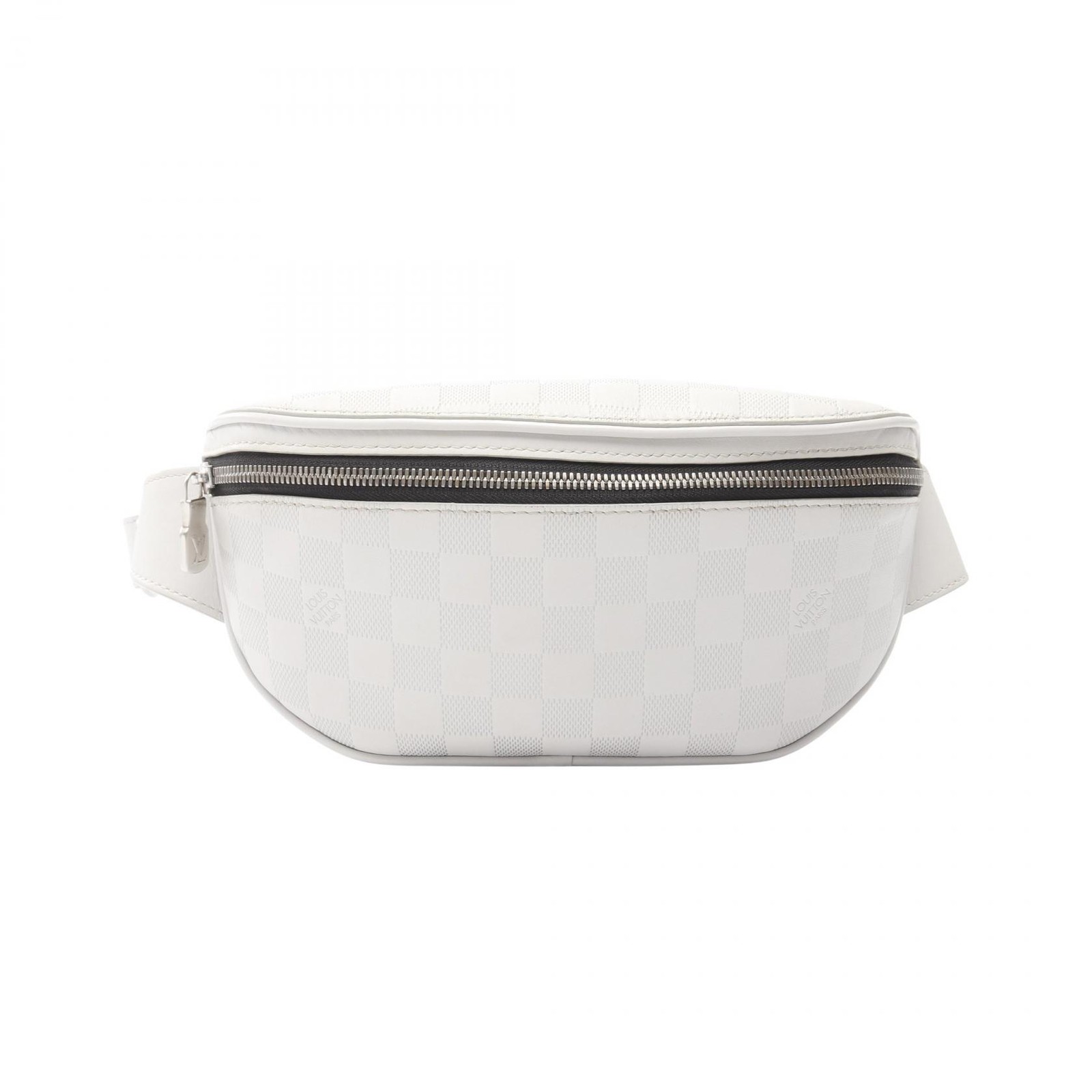 LOUIS VUITTON Canvas Bum Crossbody Waist bag N40326 Damier Infini White Used