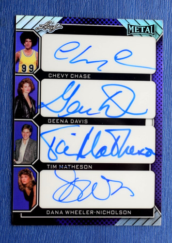 2025 Leaf Metal CHEVY CHASE FLETCH CO-STARS QUAD AUTO G.DAVIS T.MATHESON