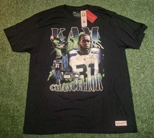 Mitchell & Ness Kam Chancellor Seattle Seahawks Statistics T Shirt Men's 2XL NWT