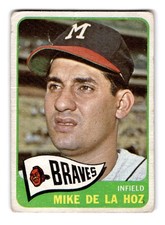 1965 Topps #182 Mike de la Hoz Milwaukee Braves