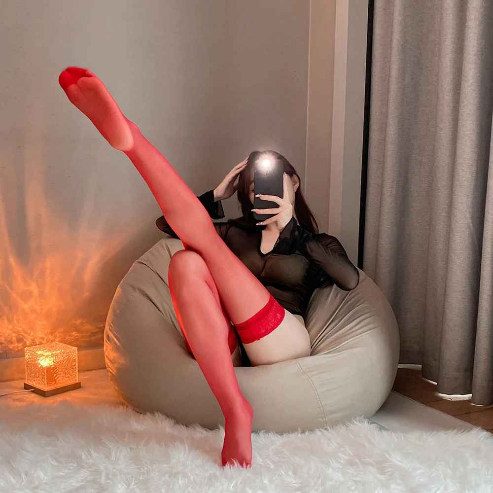 3Pair 3-Colors Lace Top Thigh-Highs Stockings Pantyhose