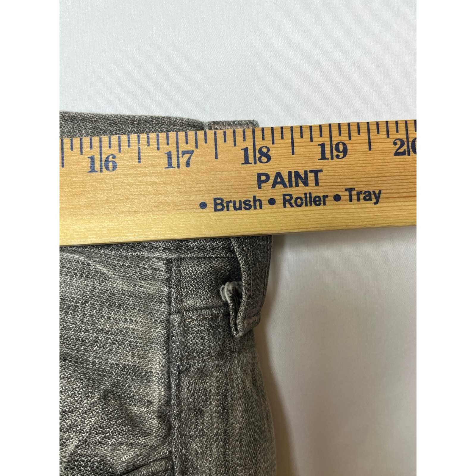 True Religion Men’s Size 36 Gray Denim Button Fly Straight Leg Jeans M05T6U50 thumbnail 5