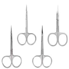 Staleks Pro Expert Cuticle Scissors and Left-Handed Scissors with Hook Tip 