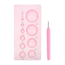 Quilling outils 6.8x3.3" demi-sphères emboutisseur stylo rose