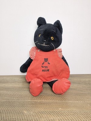 Vintage SS Happiness Crew Allie Cat Plush Stuffed With Dress And Shoes 18'' 1979