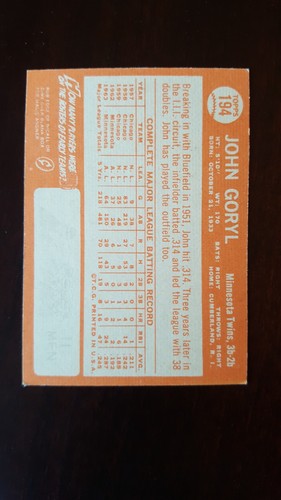 1964 topps baseball cards #141 to #210, complete your set - Picture 211 of 271