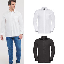 Russell Collection Men's Long Sleeve Cotton Shirt 0R936M0 - Office Wear Shirt