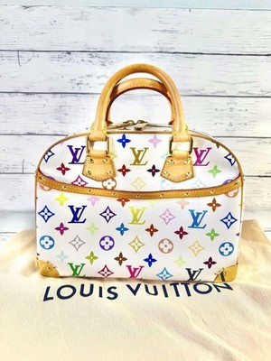 Authentische LOUIS VUITTON Multicolor Trouville Blanc Handtasche M92663 LV...