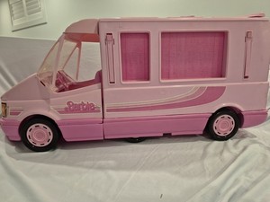Barbie VTG Country Camper Caravane Rose Mattel 1974 - Complet, Boîte, Rare