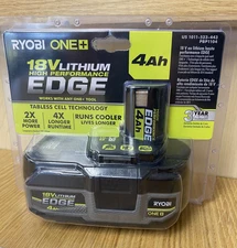 RYOBI PBP1104 ONE+ 18V 4.0 Ah Lithium-Ion HIGH PERFORMANCE EDGE Battery