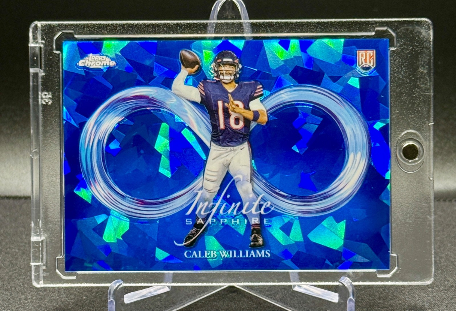 CALEB WILLIAMS 2024 Topps Chrome Sapphire Infinite #IS-1 (RC, SSP) Chicago Bears