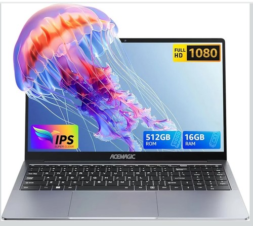 ACEMAGIC Laptop Computer 15.6 inch - Quad-Core Alder Lake N-97 Processor  - Picture 1 of 7