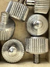 One Rolleiflex Camera 1.7mm Thread Chrome Knurled Knob New NOS Original Part F