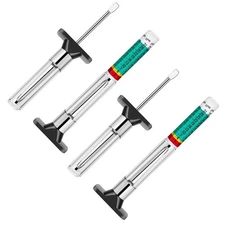 Tire Tread Depth Gauge Kit (4 Pack) - 1/32 Inch High-Accuracy Metal Pencil with 