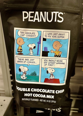 Peanuts Charlie Brown/Snoopy Comic Hot Cocoa Mix 14oz, RARE Collectable!