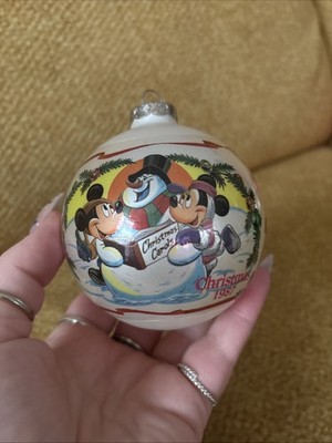 Schmid Vintage Walt Disney ''Merry Mouse Medley'' 14th Edition 1987 Glass Ornament