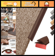 Self-Adhesive PVC Carpet Edge Trim - Waterproof Floor Transition Strip, 20FT