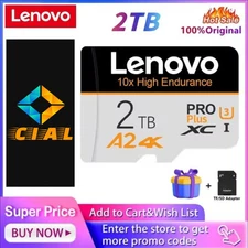 Lenovo 10x High Endurance 2TB Micro TF SD Card  Memory Card For Samsung, Huawei