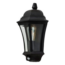 Blooma Richelieu Matt Black Halogen Outdoor Lantern Wall Light