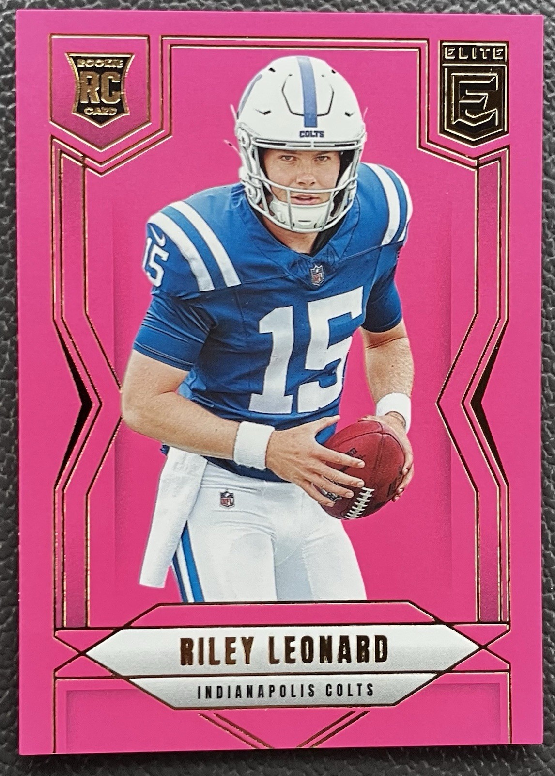 Riley Leonard Rookie Pink Parallel - 2025 Donruss Elite #170 RC Colts