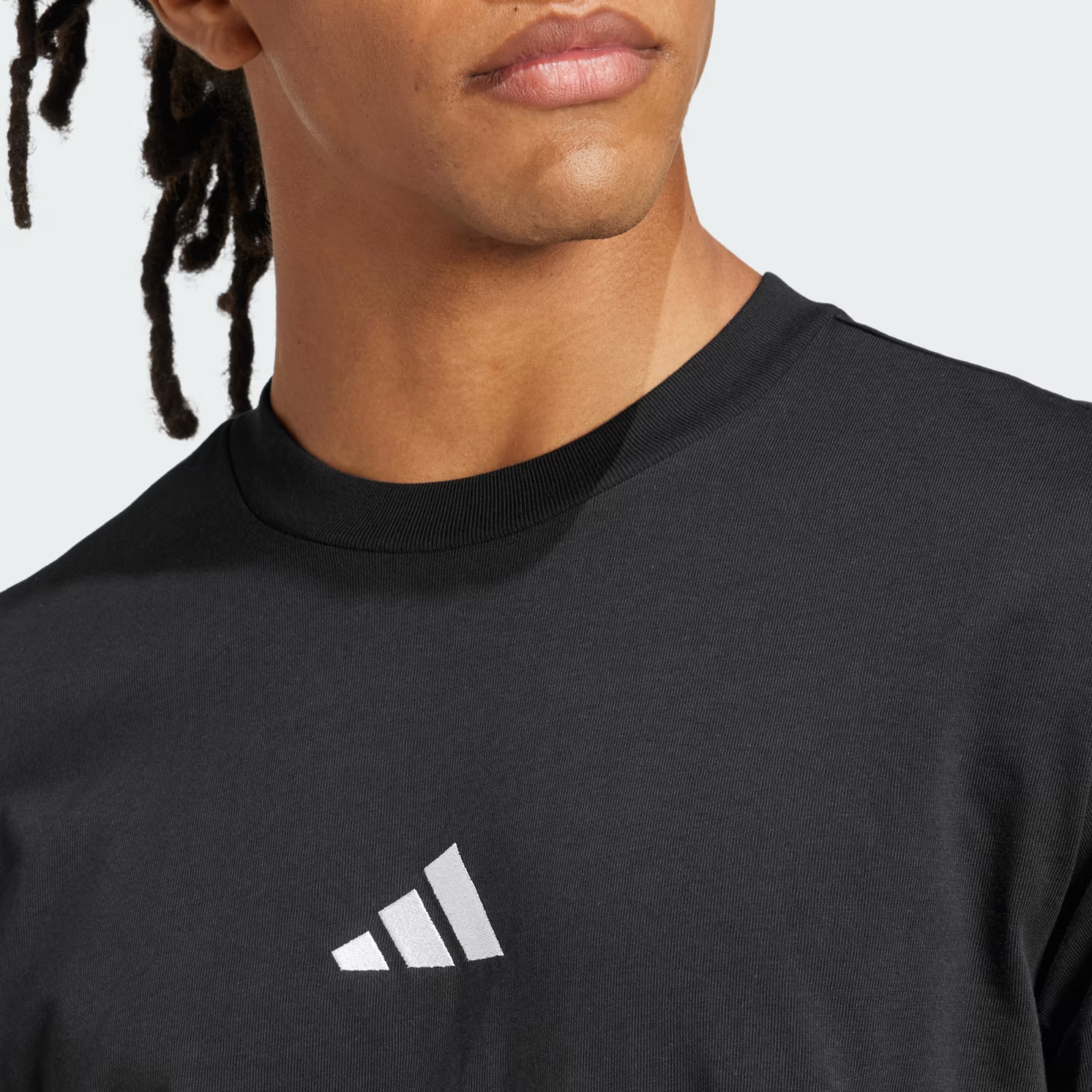 Adidas Essentials Small Logo Single Jersey T-Shirt Sport Gym Freizeit JE9024 Ansicht 5