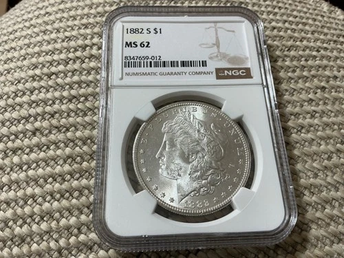 1882-S NGC MS-62 MORGAN Silver Dollar