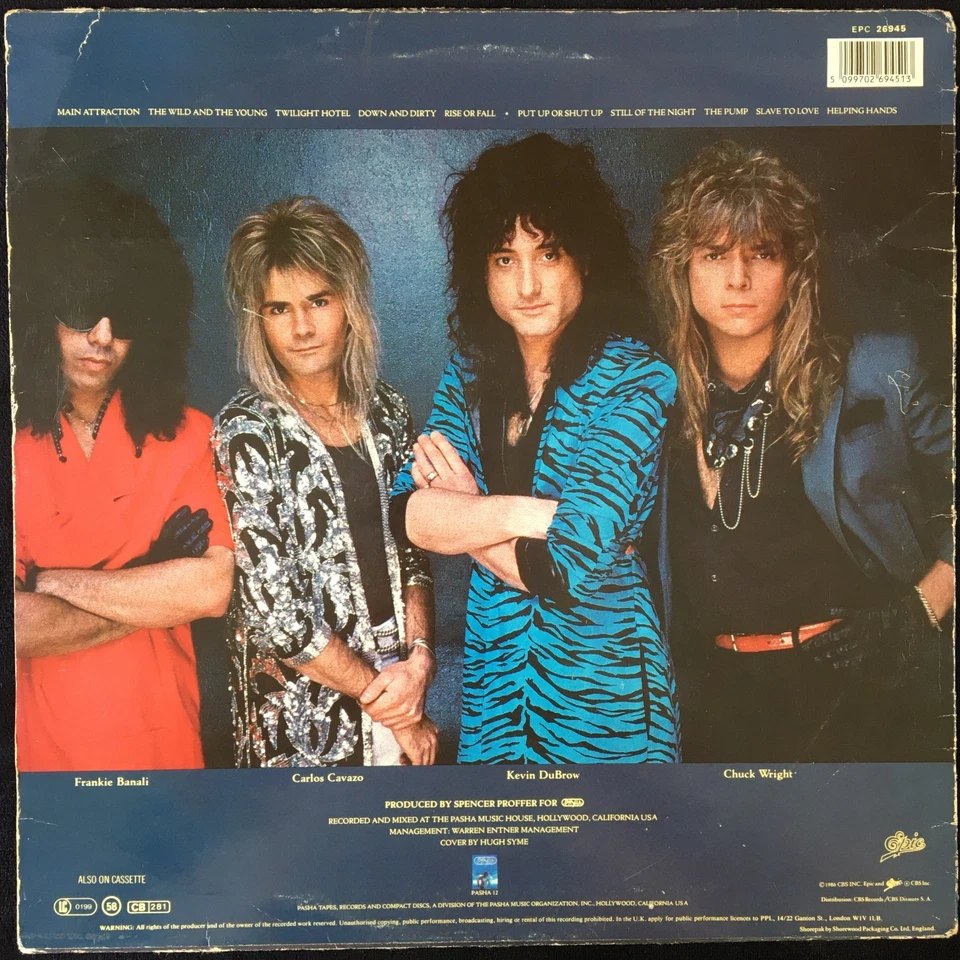 QUIET RIOT 'QR III' 12'' VINYL ALBUM EPIC RECORDS EPC26945 1986 UK FIRST PRESS - Image 2 of 4